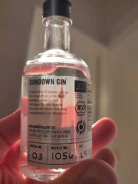 Backlit bottle