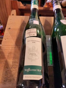 Unrelated Staffelter Hof wine seen at Wine House in LA