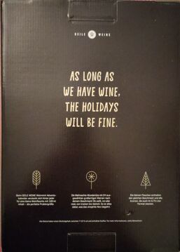 Geile Weine Advent Calendar Back