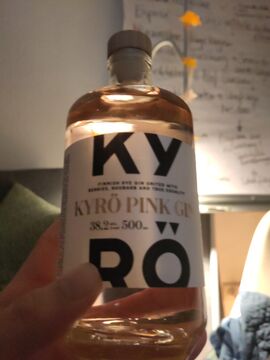 backlit bottle