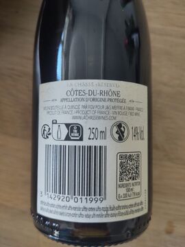 Bottle back