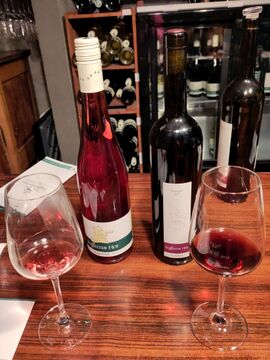 Tasting at winery