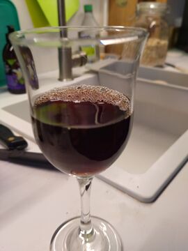Nieto y Senetiner Cabernet Sauvignon 1995 in glass
