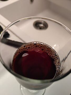 Nieto y Senetiner Cabernet Sauvignon 1995 in glass