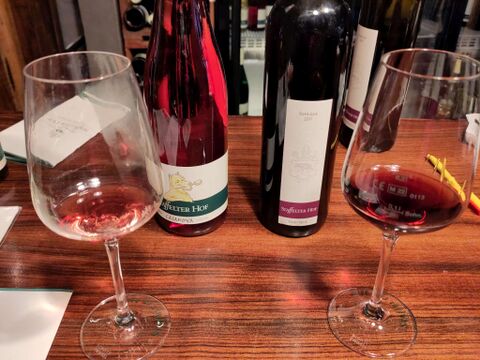 Tasting at winery