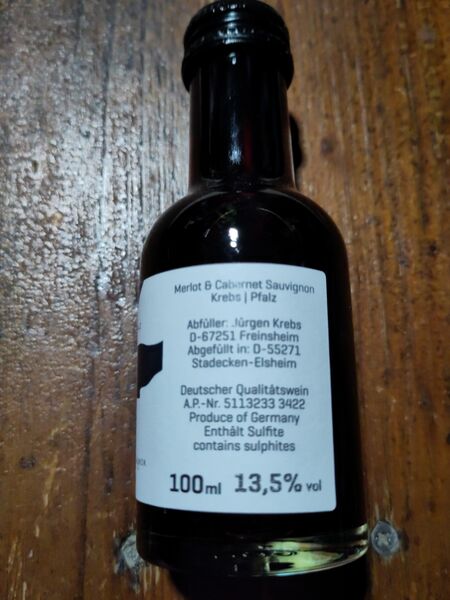 File:20221206KrebsMerlot&CabernetSauvignonPfalzBack.jpg
