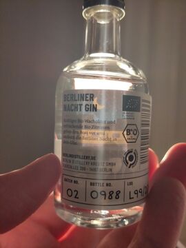 Backlit bottle back