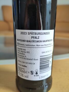 Bottle back