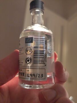Backlit bottle back