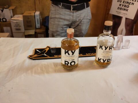 Kyrö selection at Weihnachtmarkt, missing the Kyrö Gin