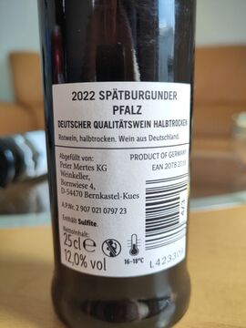 Bottle back